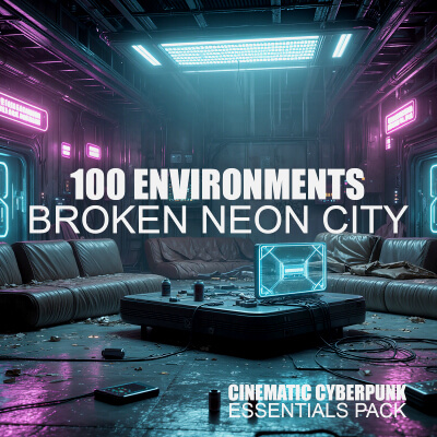 100 Images - Cinematic Cyberpunk Essentials Pack