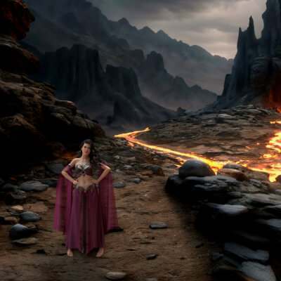 2.5D Scenes - Lava Fields 2 - DAZ Studio