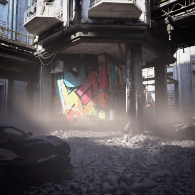 Cyberpunk Shattered Neon for Wonderland - DAZ Studio