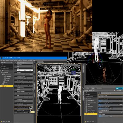 DAZ Studio - The 4 Ways Of Lighting - Video Tutorial