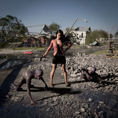 Hot HDRI Sets - Suburban Ruins - DAZ Studio