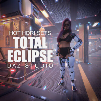 Hot HDRI Sets - Total Eclipse - DAZ Studio