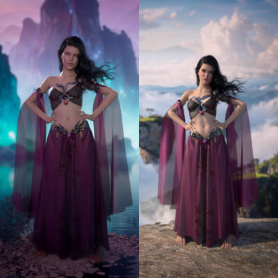 Magical Backgrounds - 2-in-1 Bundle - Daz Studio