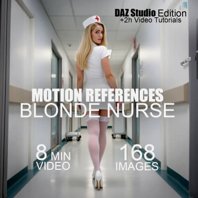 Motion References - Blonde Nurse - DAZ Studio