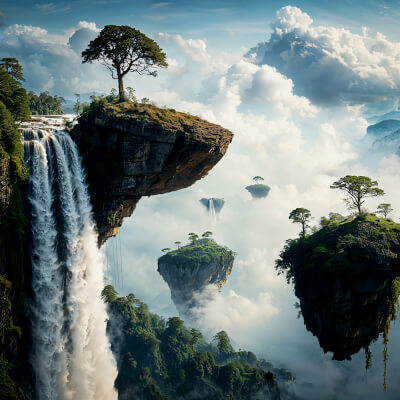 Photo Backgrounds - Floating Islands - 30 Images