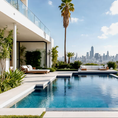 Photo Backgrounds - LA Infinity Pools - 50 Images