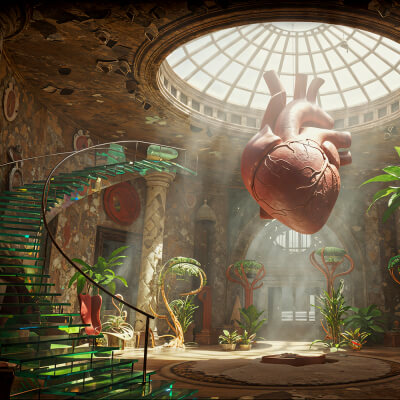 Photo Backgrounds - Surreal 3 - Stairs