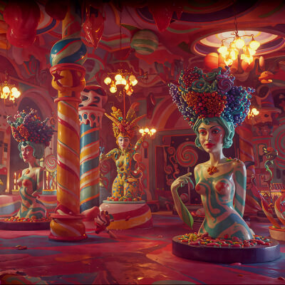 Photo Backgrounds - Surreal 4 - Female Statues