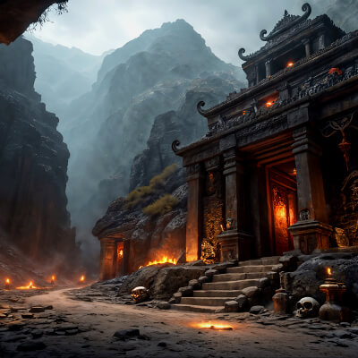 Photo Backgrounds - Temples of Hell