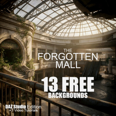 The Forgotten Mall - 13 Backgrounds - DAZ Studio by Dreamlight