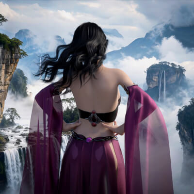 Video Backgrounds - Floating Islands 1 - DAZ Studio