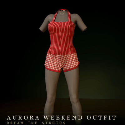 dForce Aurora Weekend Outfit for Genesis 8 8.1 Female and 9