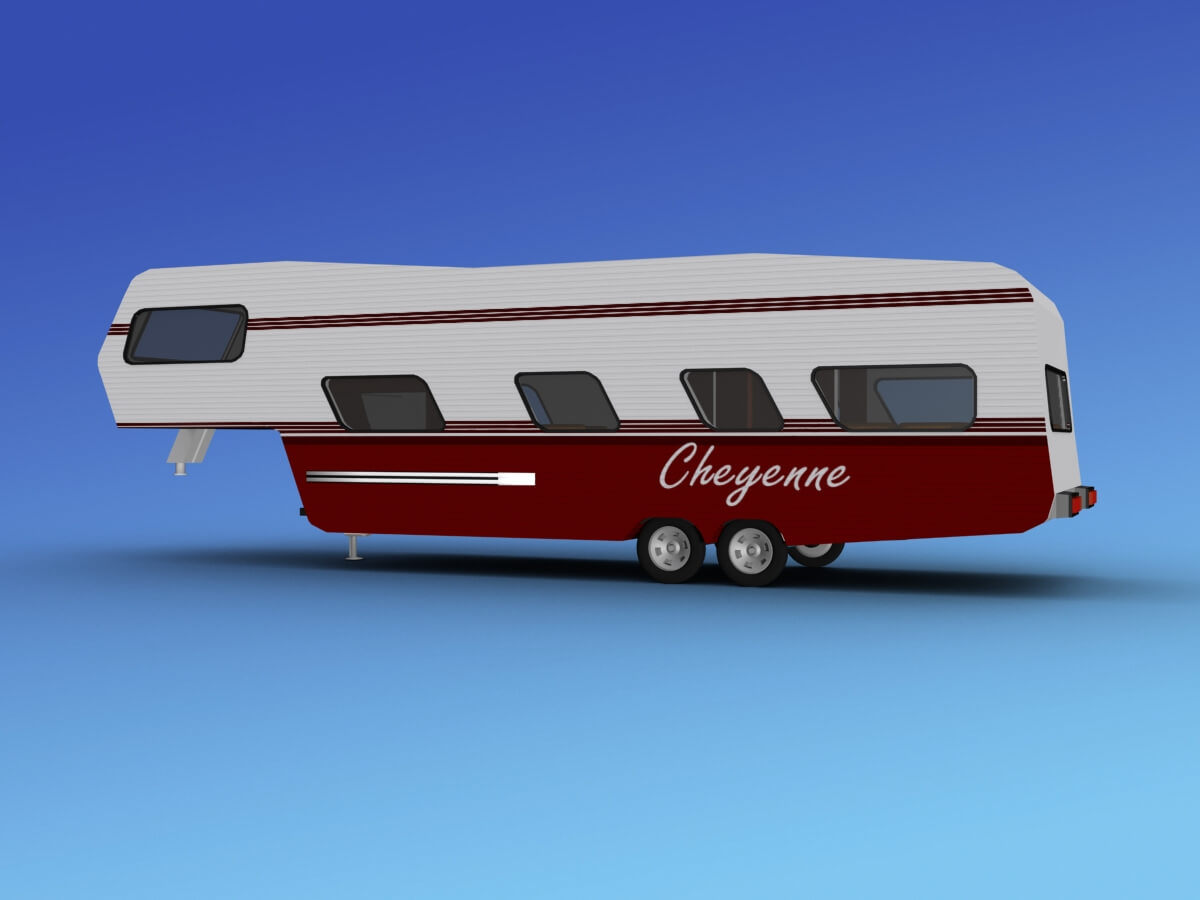 5th Wheel RV Trailer - 3D Model by Dreamscape Studios