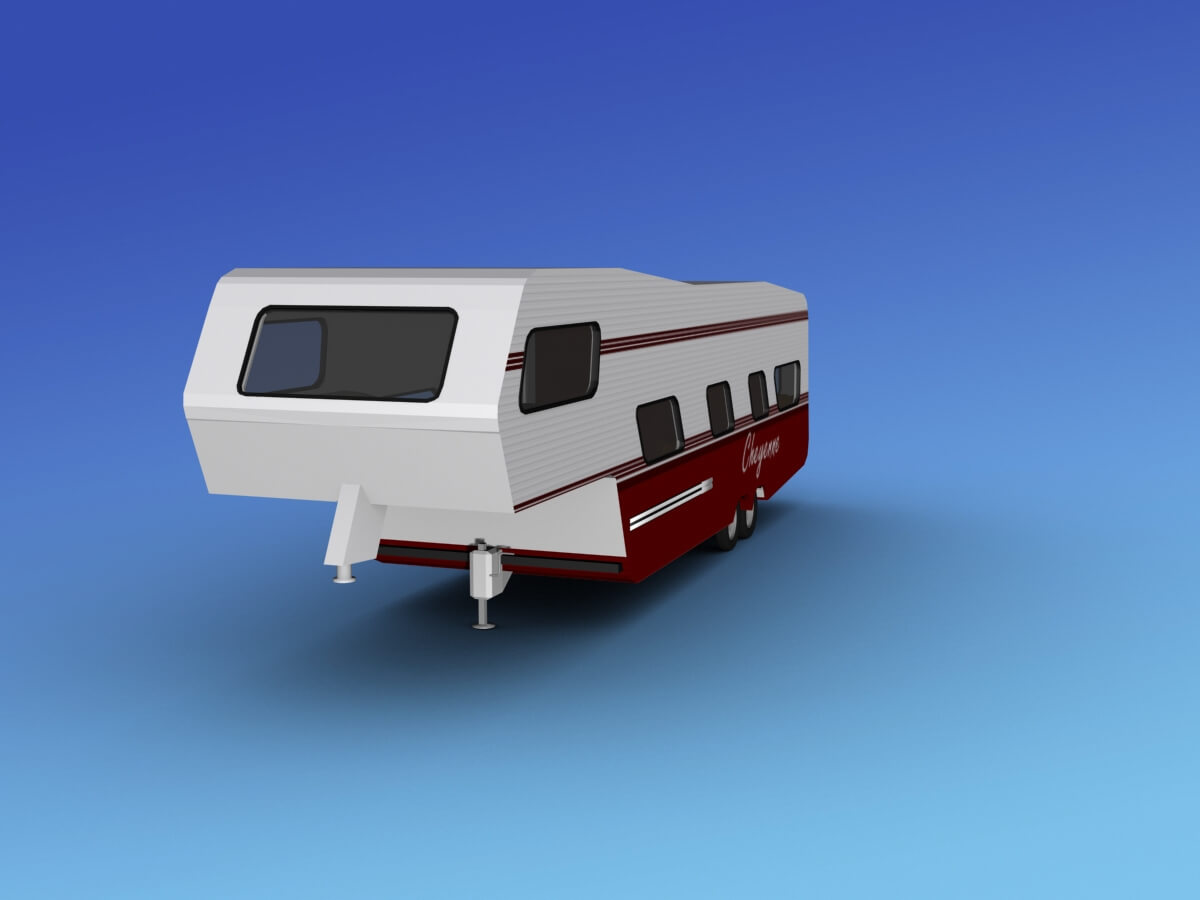 5th Wheel RV Trailer - 3D Model by Dreamscape Studios
