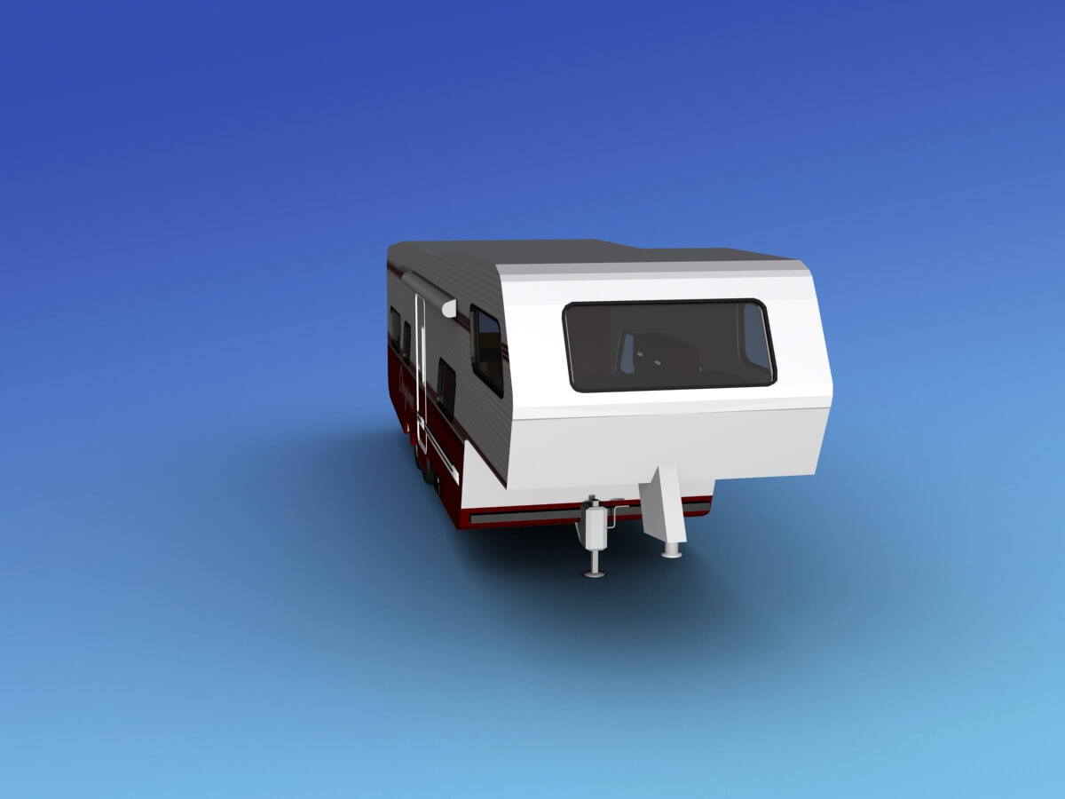 5th Wheel RV Trailer - 3D Model by Dreamscape Studios