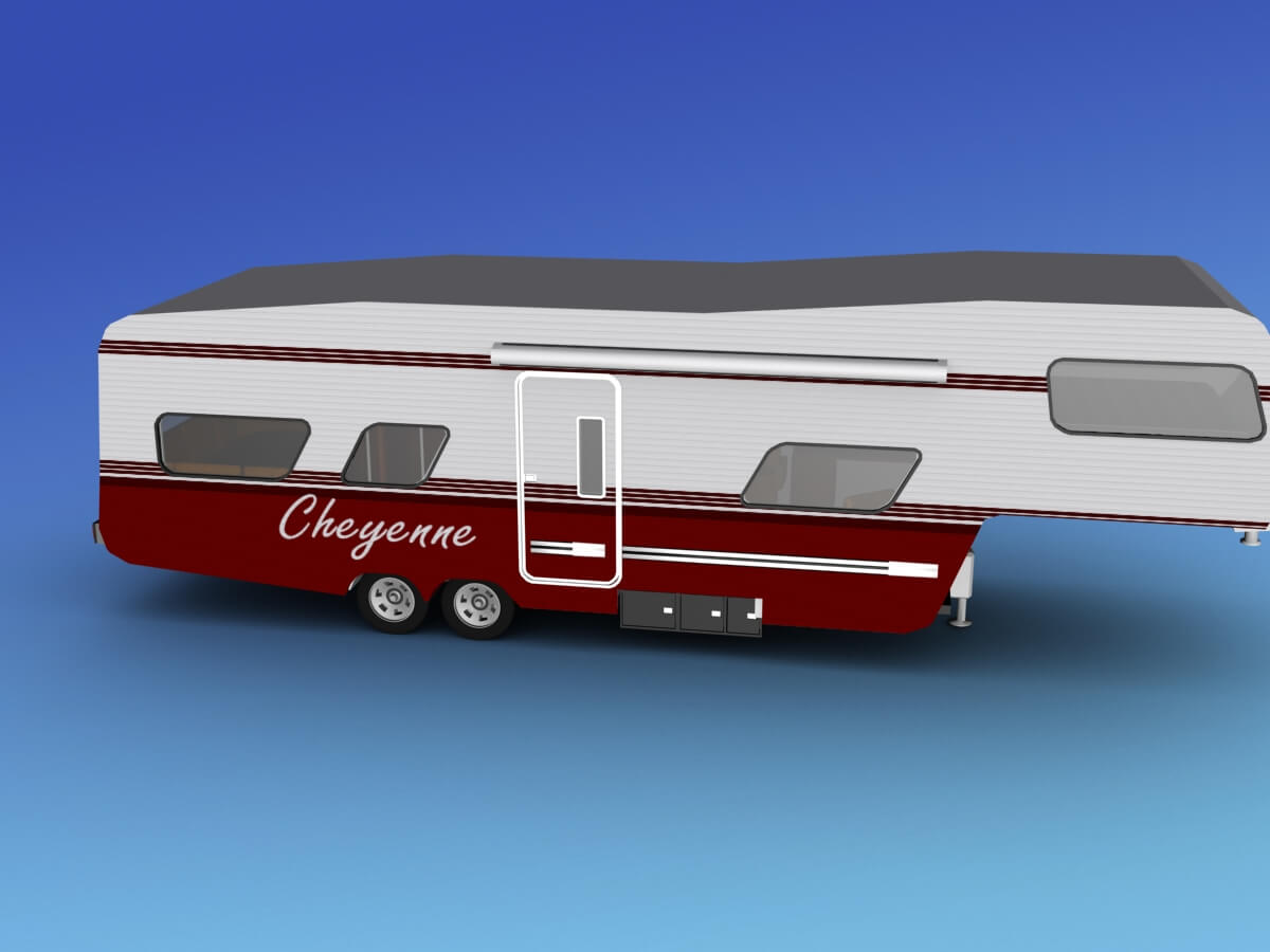 5th Wheel RV Trailer - 3D Model by Dreamscape Studios