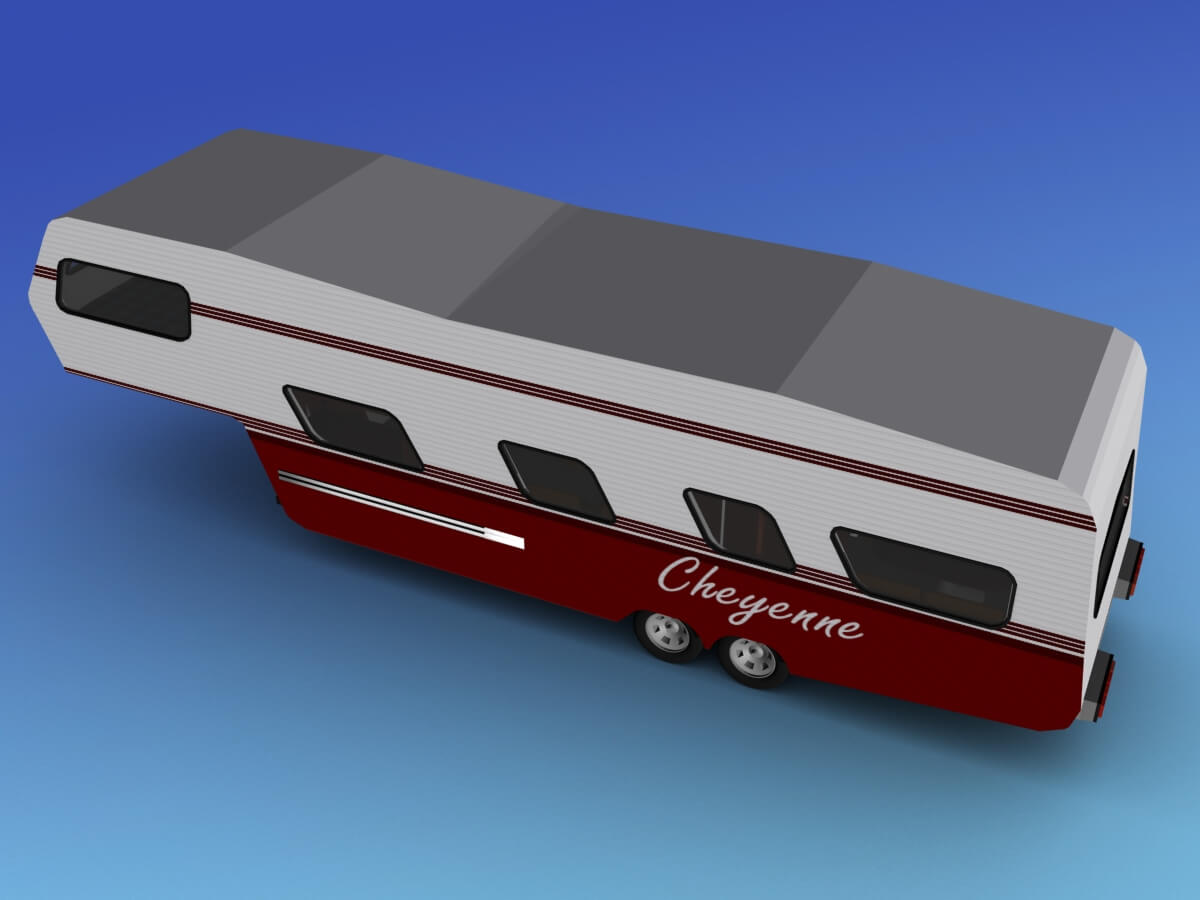5th Wheel RV Trailer - 3D Model by Dreamscape Studios