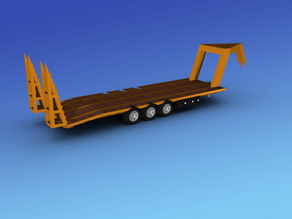 5th Wheel Trailer - 3D Model by Dreamscape Studios