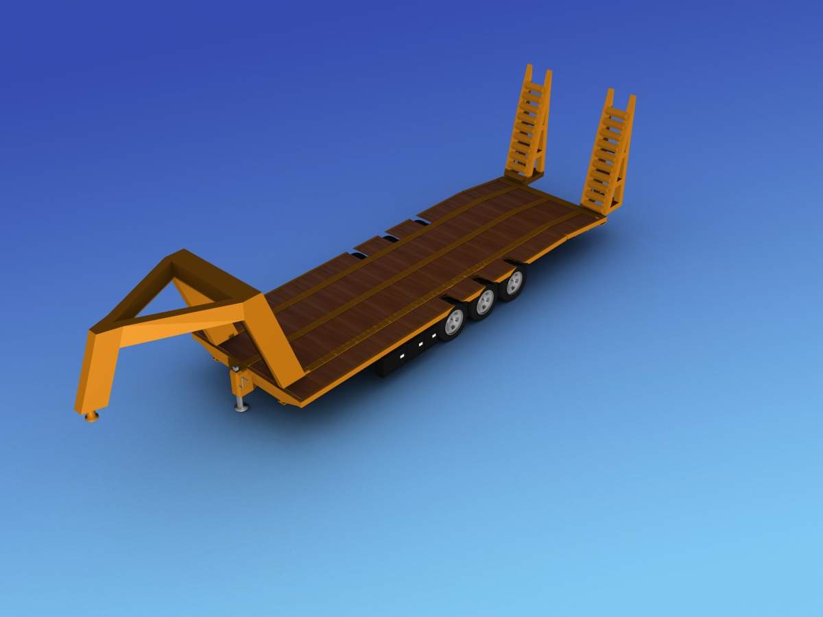 5th Wheel Trailer - 3D Model by Dreamscape Studios