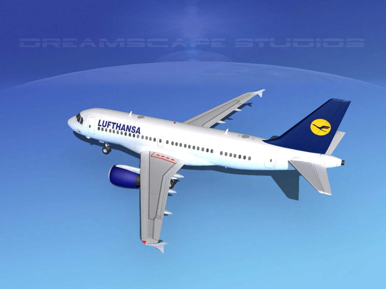 Airbus A319 Lufthansa - 3D Model by Dreamscape Studios