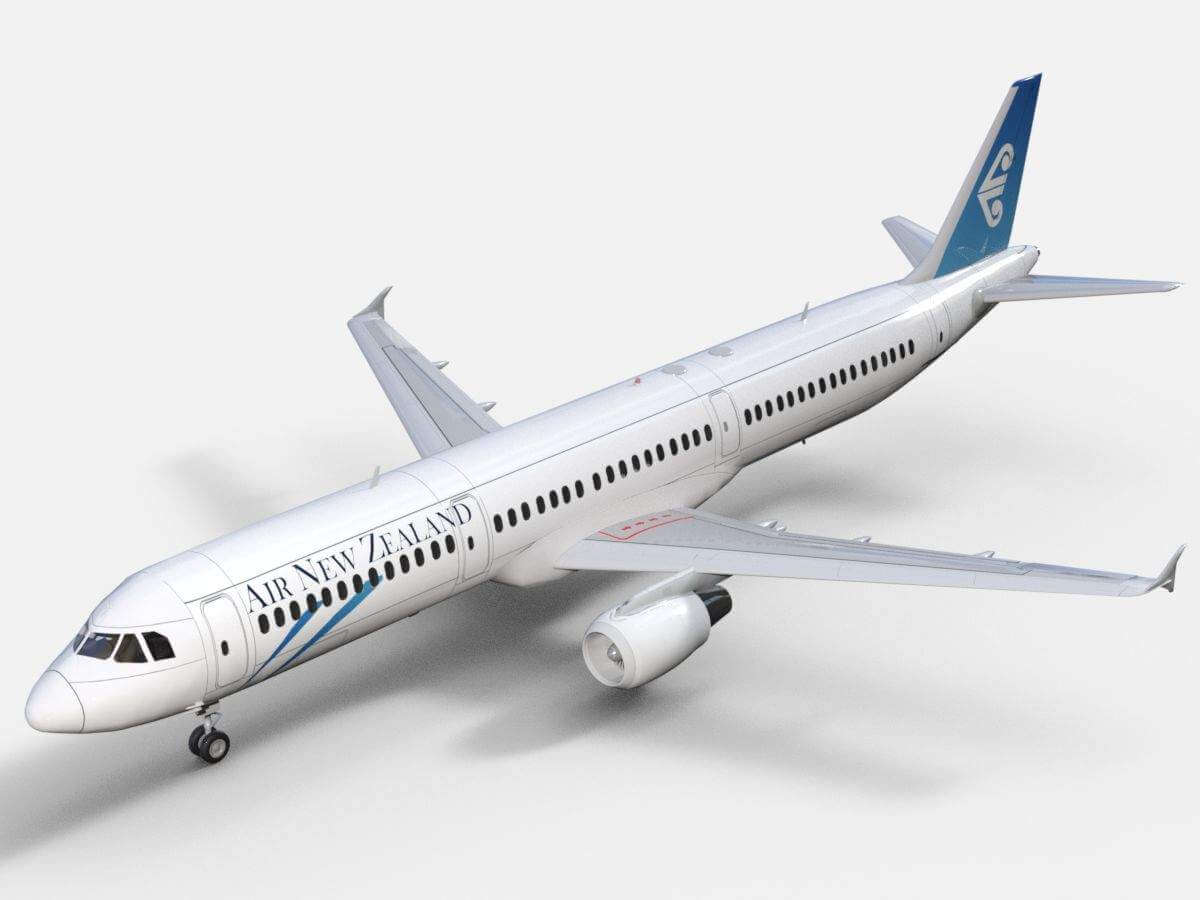Airbus A321 Air New Zealand - 3D Model by Dreamscape Studios