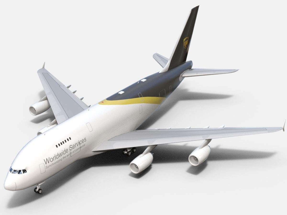 Airbus A380-800 UPS 3D Model by Dreamscape Studios