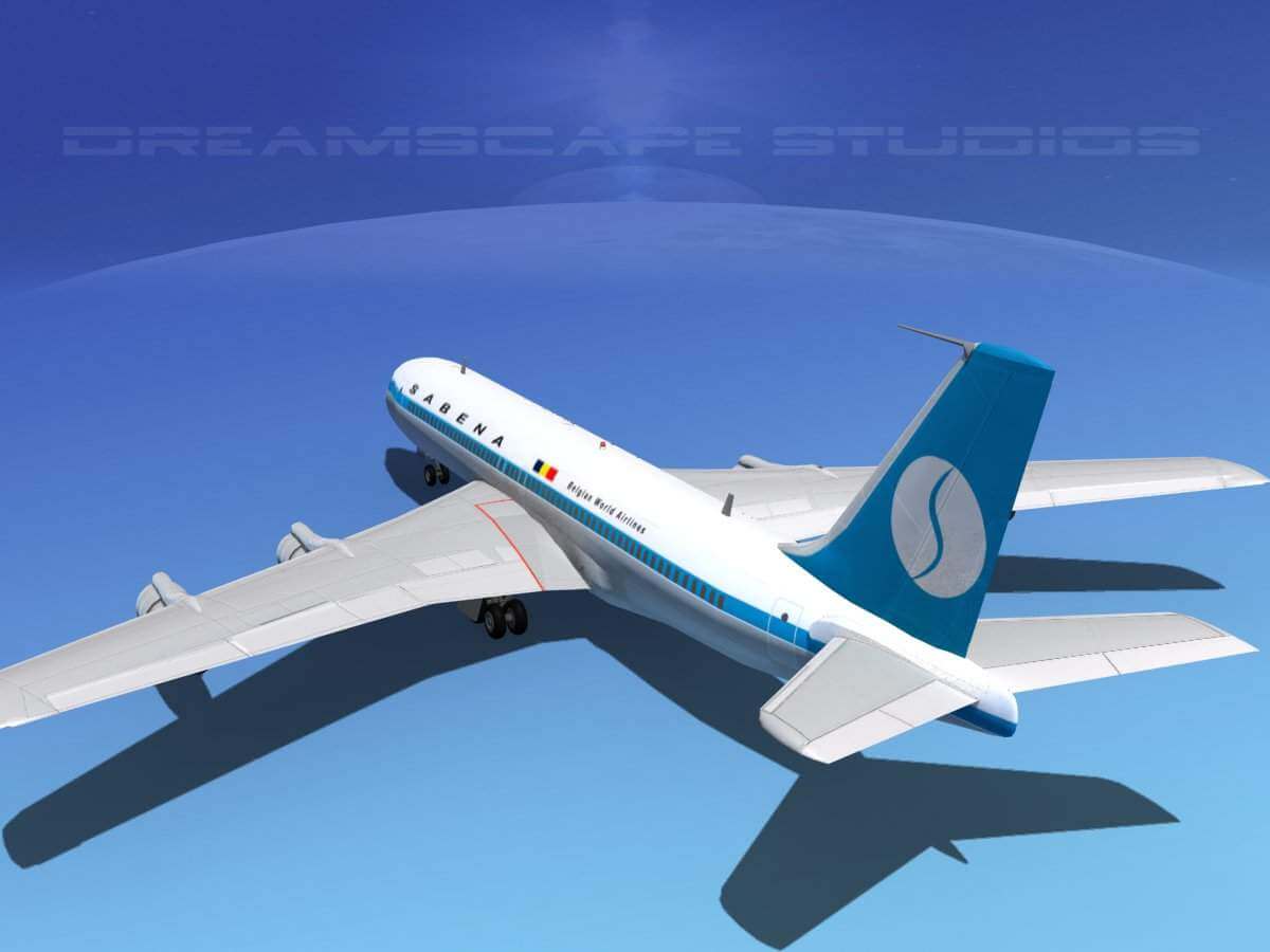 Boeing 707 Sabena - 3D Model by Dreamscape Studios