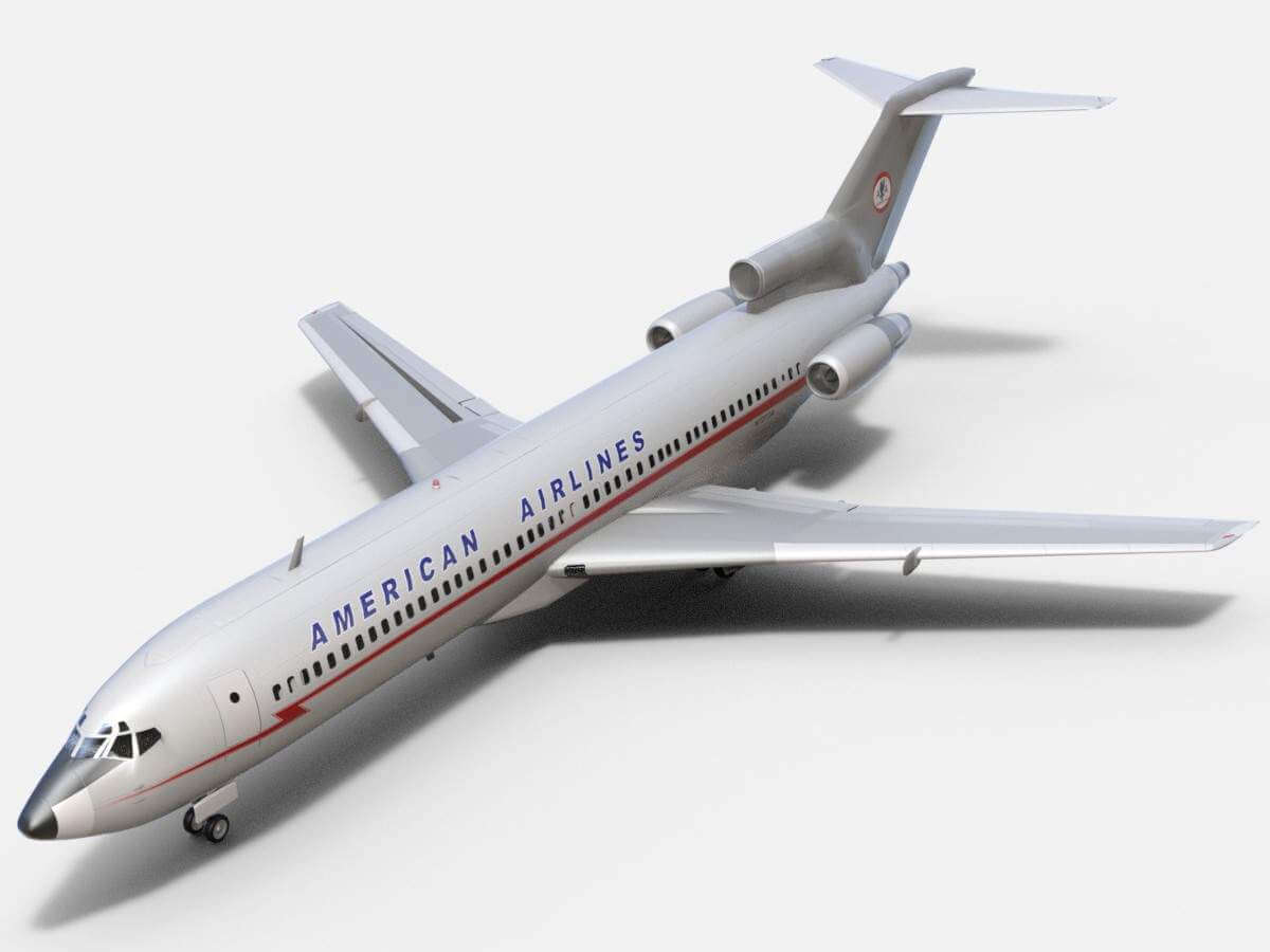 Boeing 727-200 American Airlines 3D Model by Dreamscape Studios