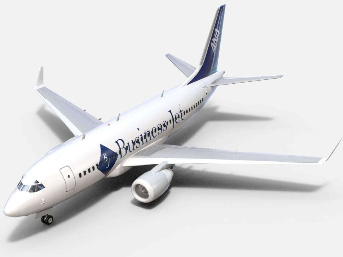 Boeing 737700ER ANA Business Jet 3D Model