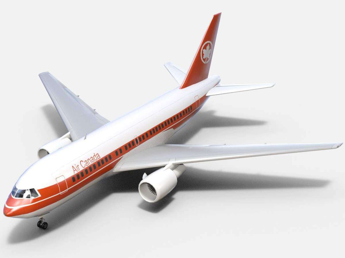 Boeing 767-200ER Air Canada 3D Model