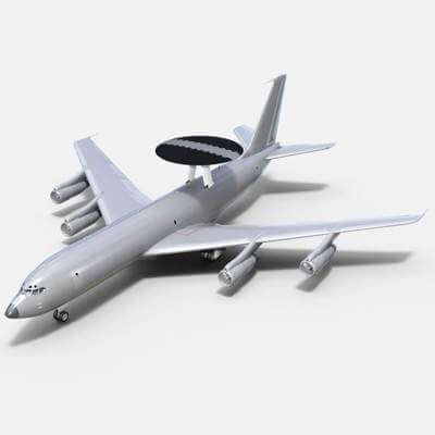 Boeing E-3C Sentry Bare Metal
