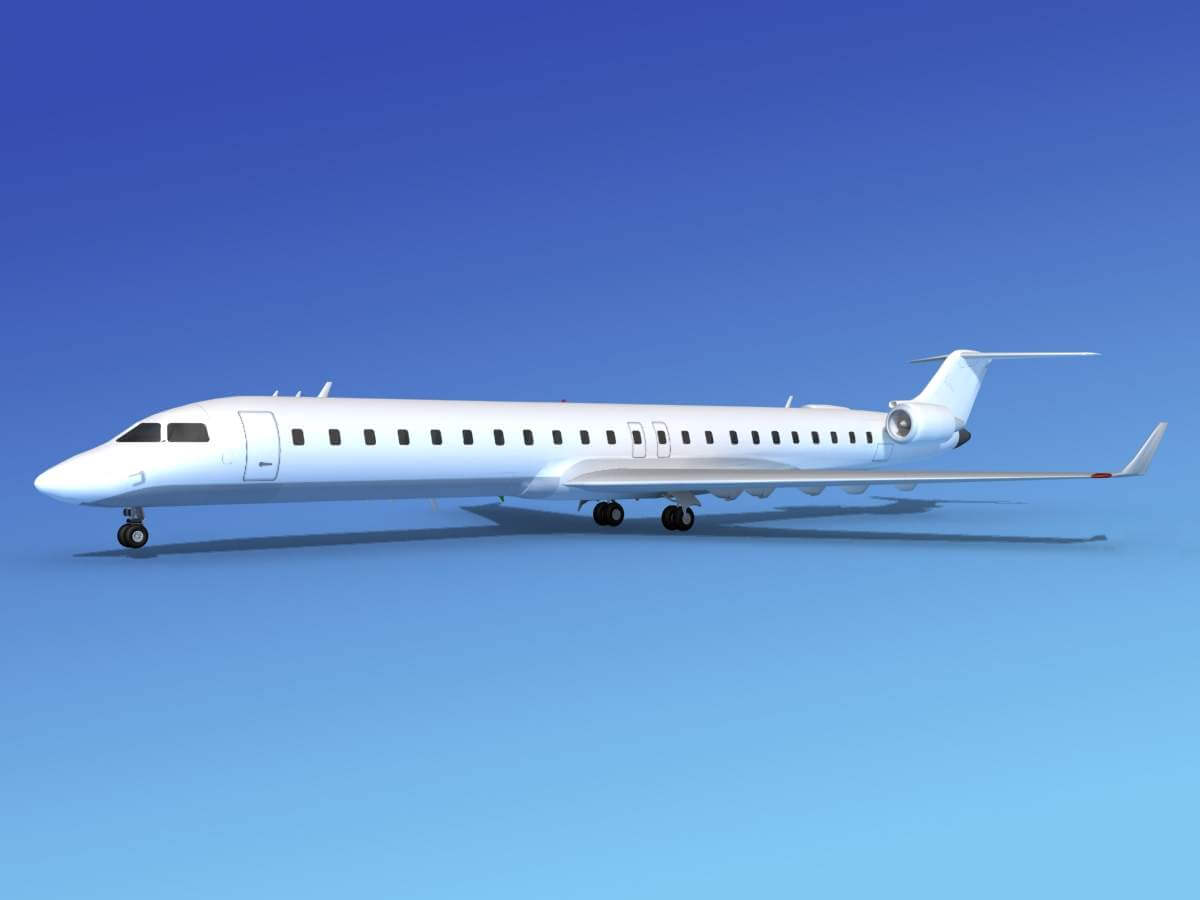 Bombardier CRJ900 Unmarked 3D Model by Dreamscape Studios