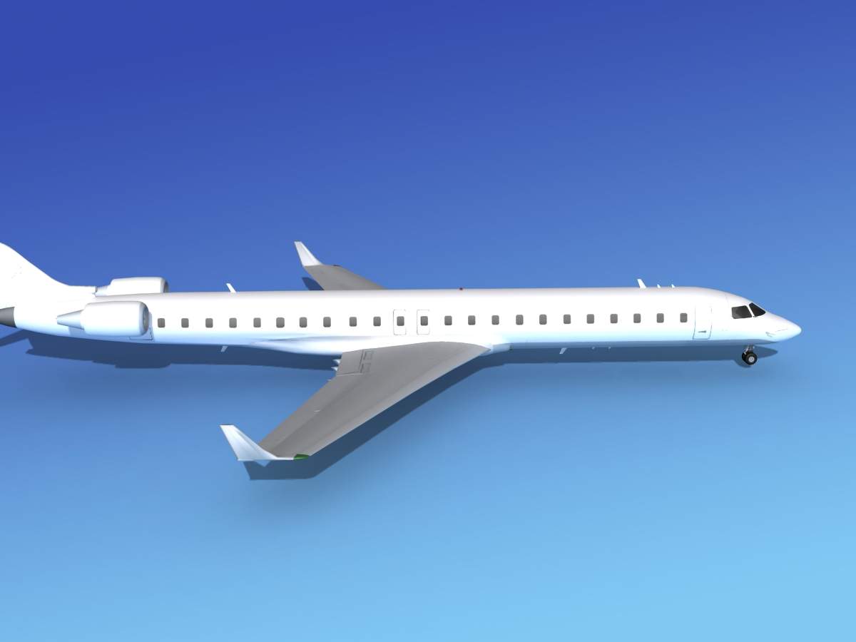 Bombardier CRJ900 Unmarked 3D Model by Dreamscape Studios