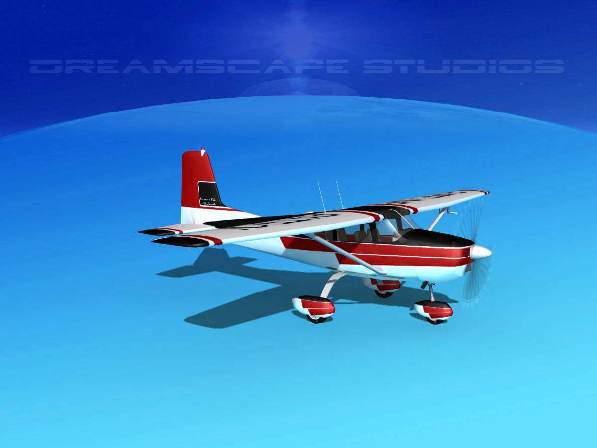 Cessna 172 Skyhawk 1958 V03 3D Model by Dreamscape Studios