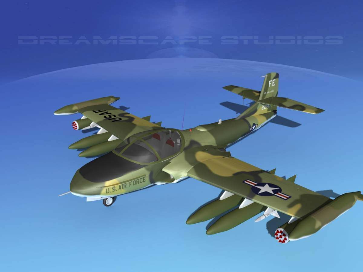 Cessna A 37b Dragonfly V03 Usaf 3d Model