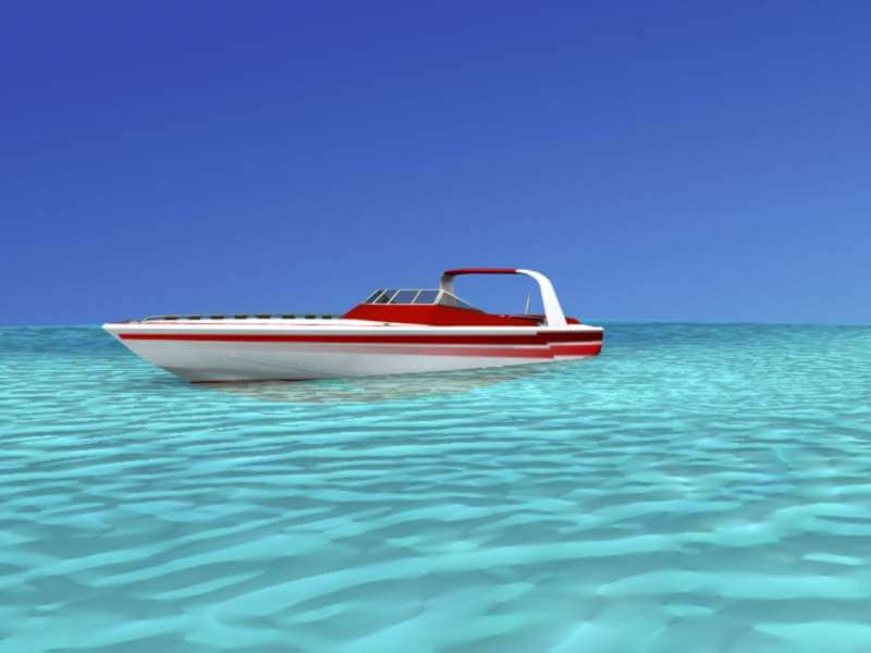 Cigarette Boat - 3D Model by Dreamscape 