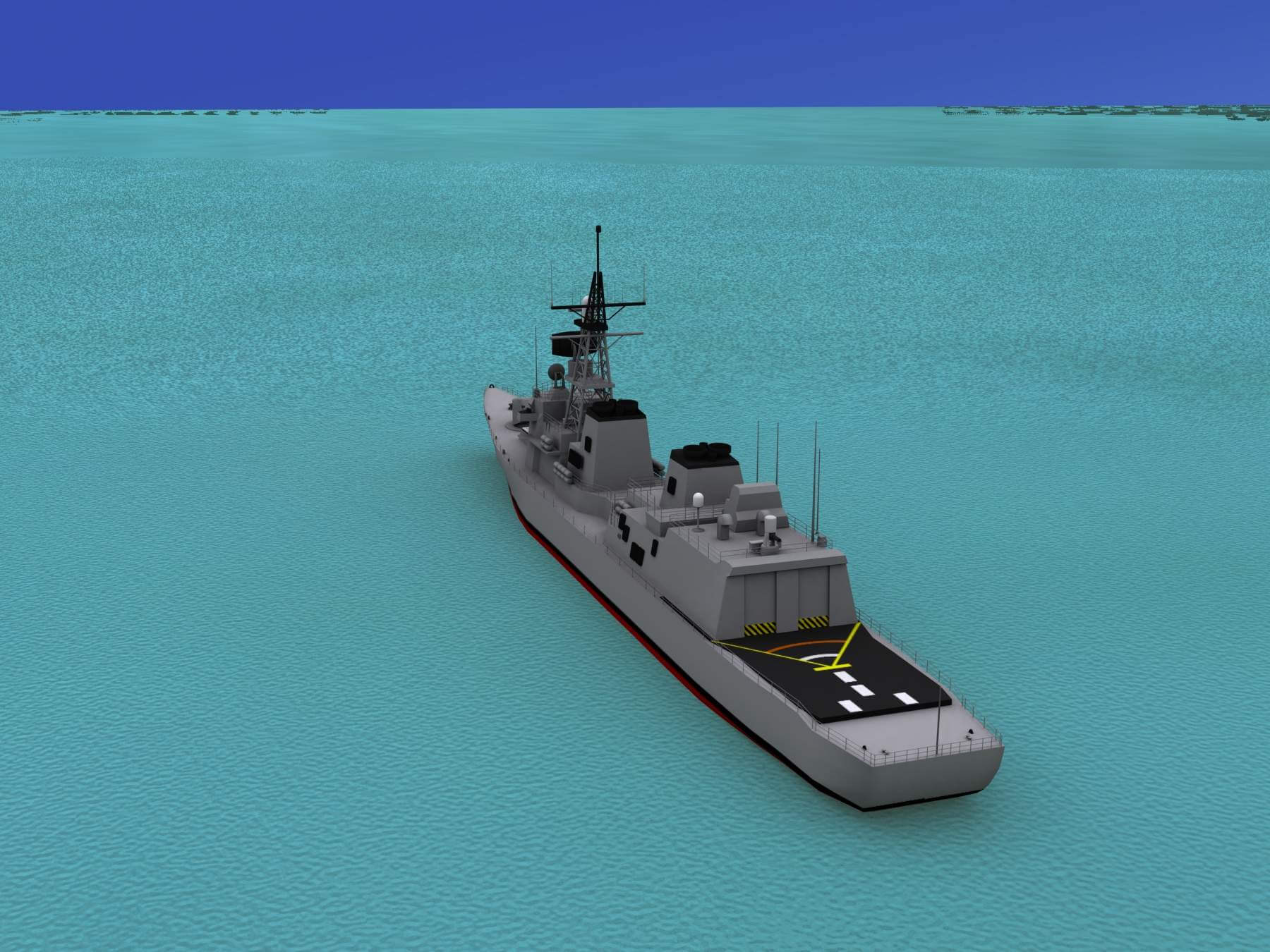 DD110 Japanese Takanami Destroyer 3D Model by Dreamscape Studios