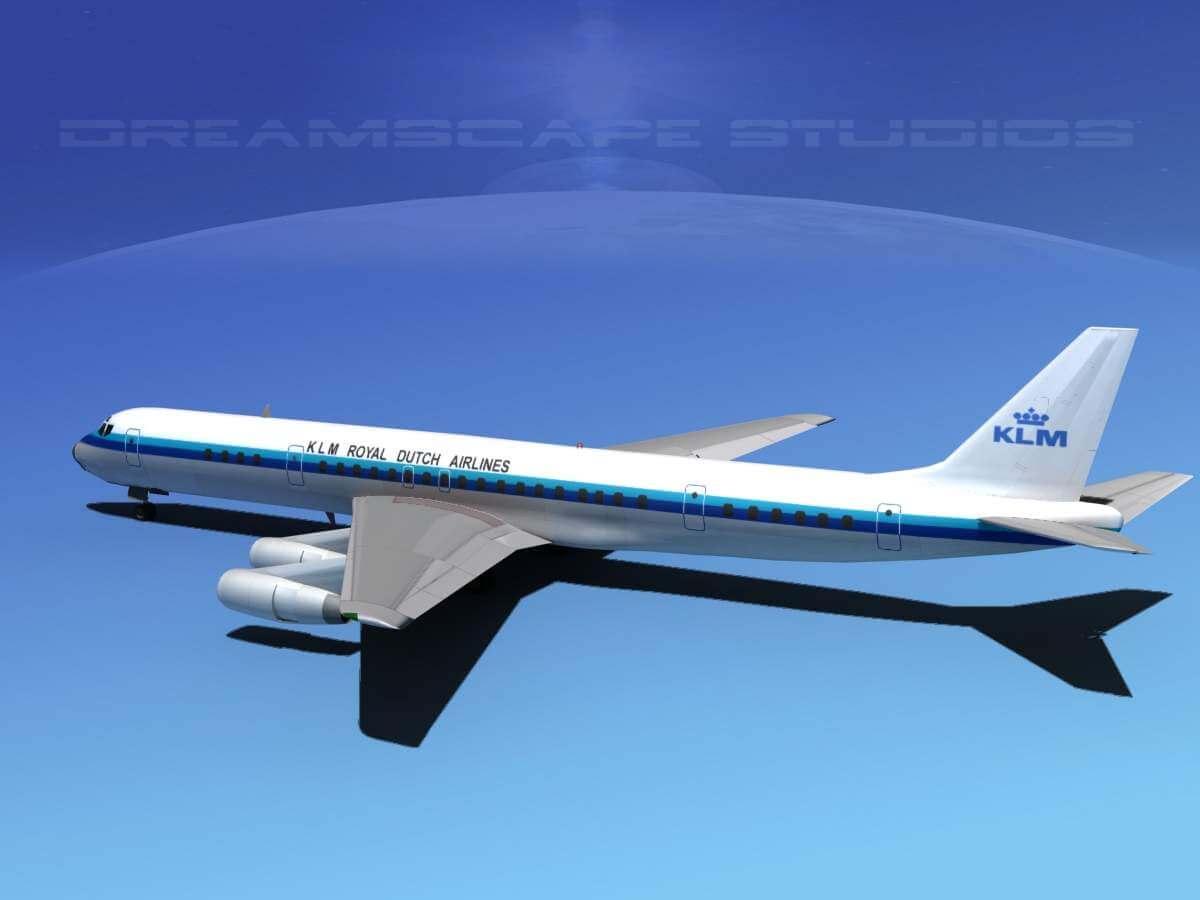 Douglas DC-8-63 KLM Royal Dutch 3D Model by Dreamscape Studios
