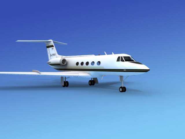 Grumman Gulfstream G-II V10 3D Model by Dreamscape Studios