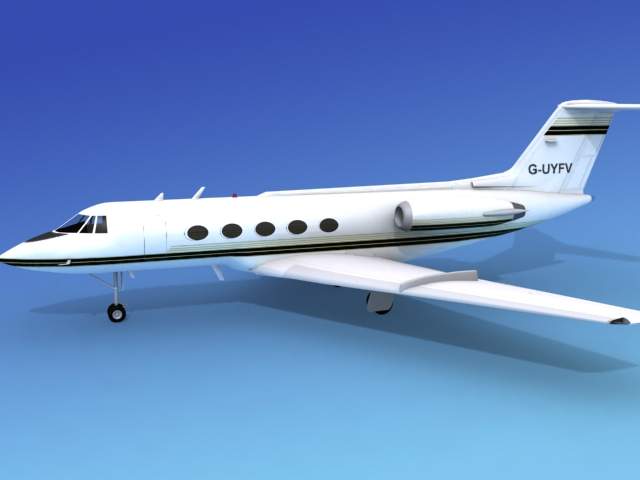 Grumman Gulfstream G-II V10 3D Model by Dreamscape Studios