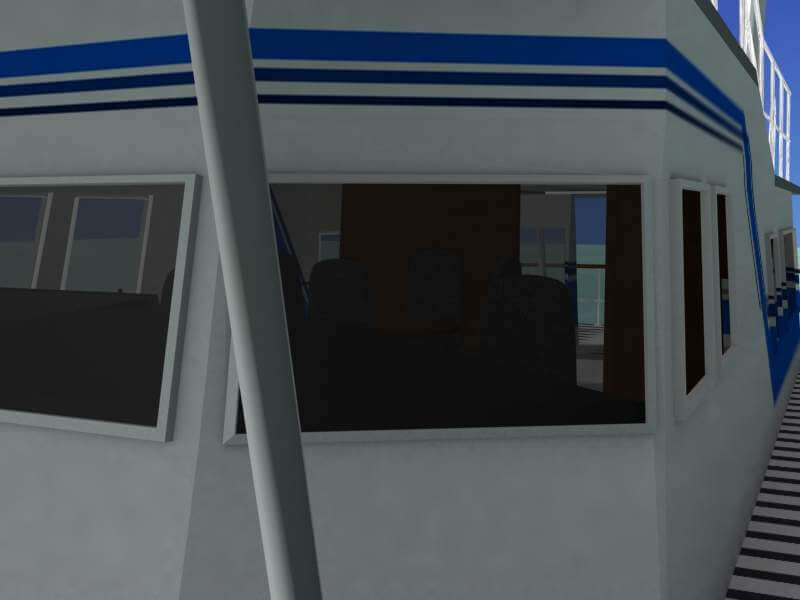 Houseboat 3D Model by Dreamscape Studios