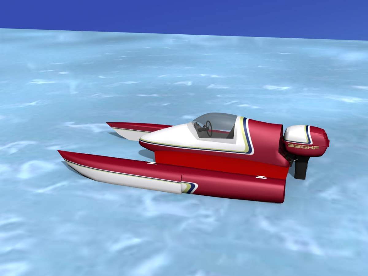 Hydroplane 3D Model by Dreamscape Studios
