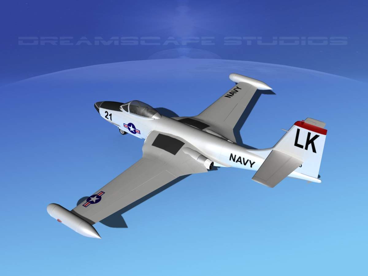 McDonnell F2H2 Banshee V07 - 3D Model by Dreamscape Studios