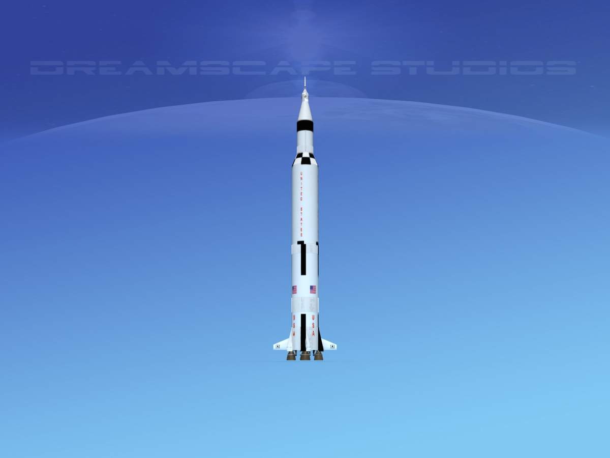 Saturn V Rocket 3D Model by Dreamscape Studios