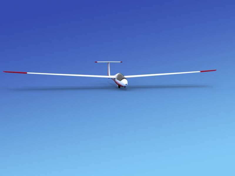 SchempHirth Discus CS 15 M Sailplane V03 3D Model by