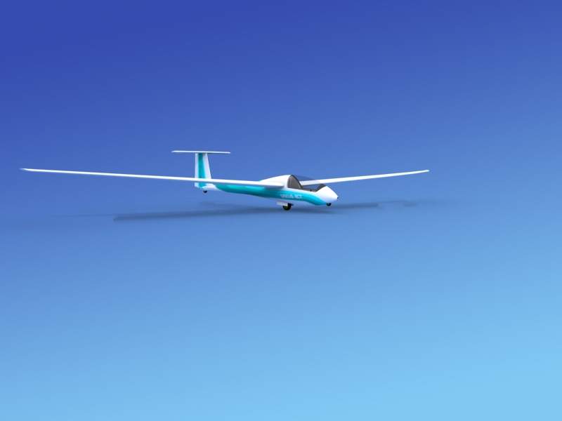 Schemp-Hirth Discus CS 15 M Sailplane V09 3D Model by Dreamscape Studios
