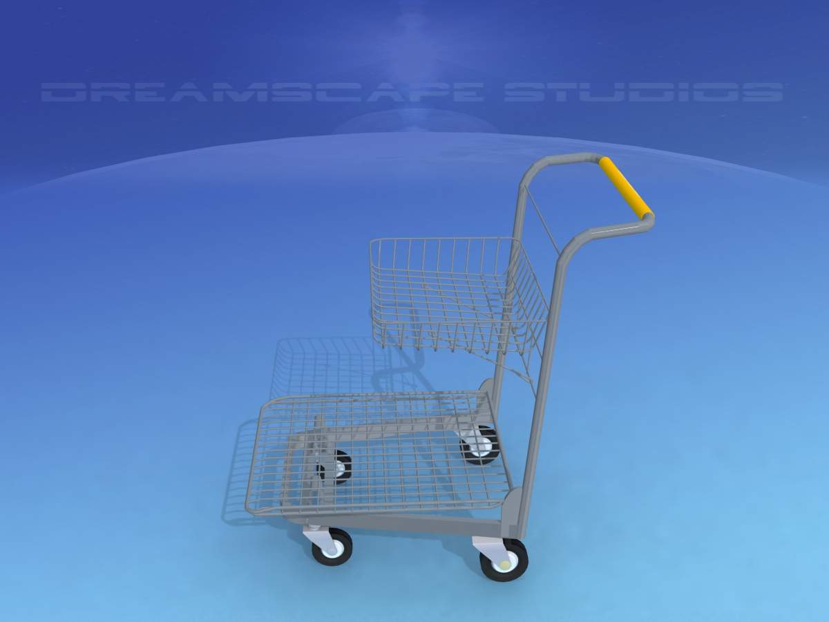 Shopping Quarter Cart 3D Model by Dreamscape Studios