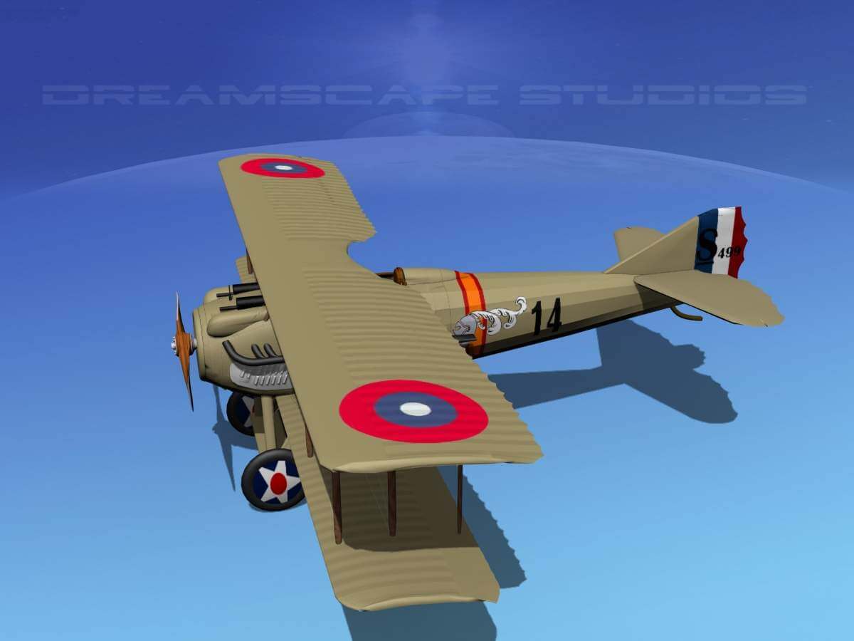 SPAD SXIII Escadrille SPA 3D Model by Dreamscape Studios