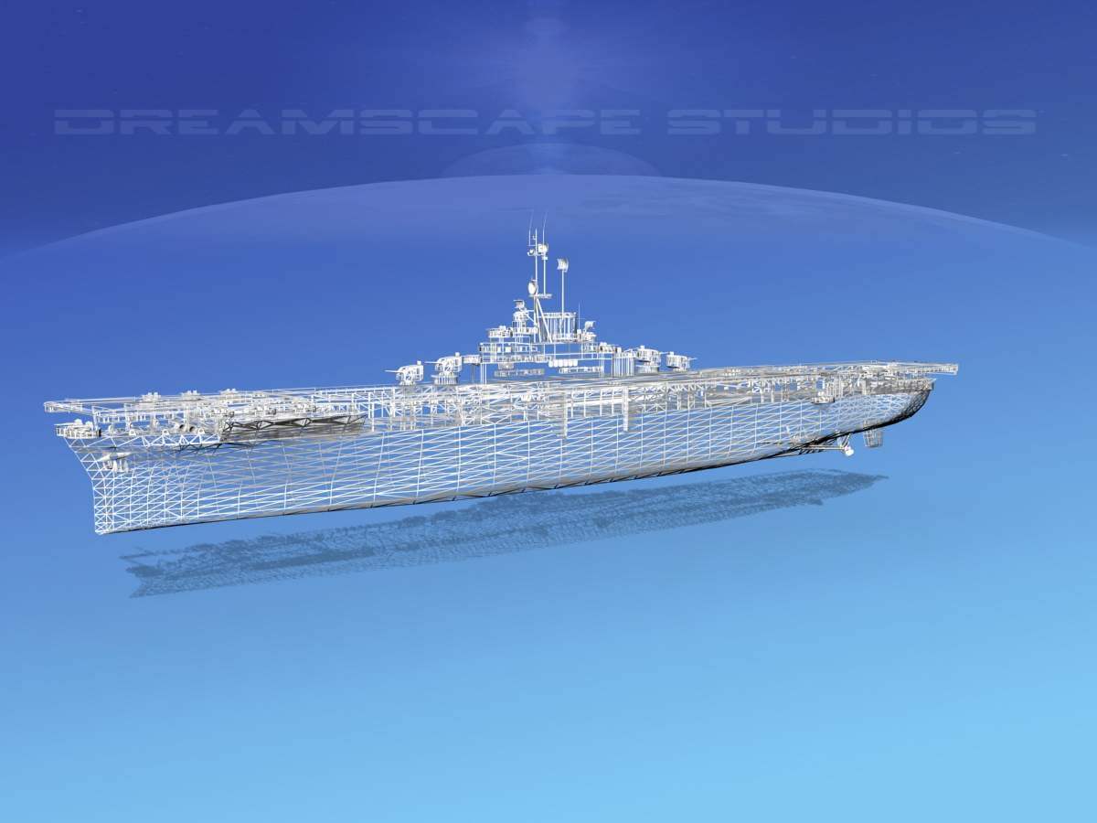 Ticonderoga Class Carrier CV47 USS Philippine Sea 3D Model by