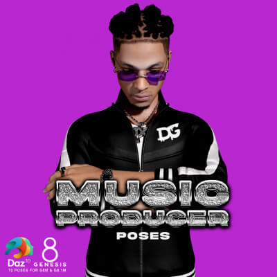 Music Producer Poses for Genesis 8 Male